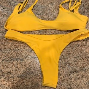 Yellow bikini